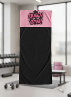 Ninja Antibacterial Gym Towel - Queen of the gym (Black)