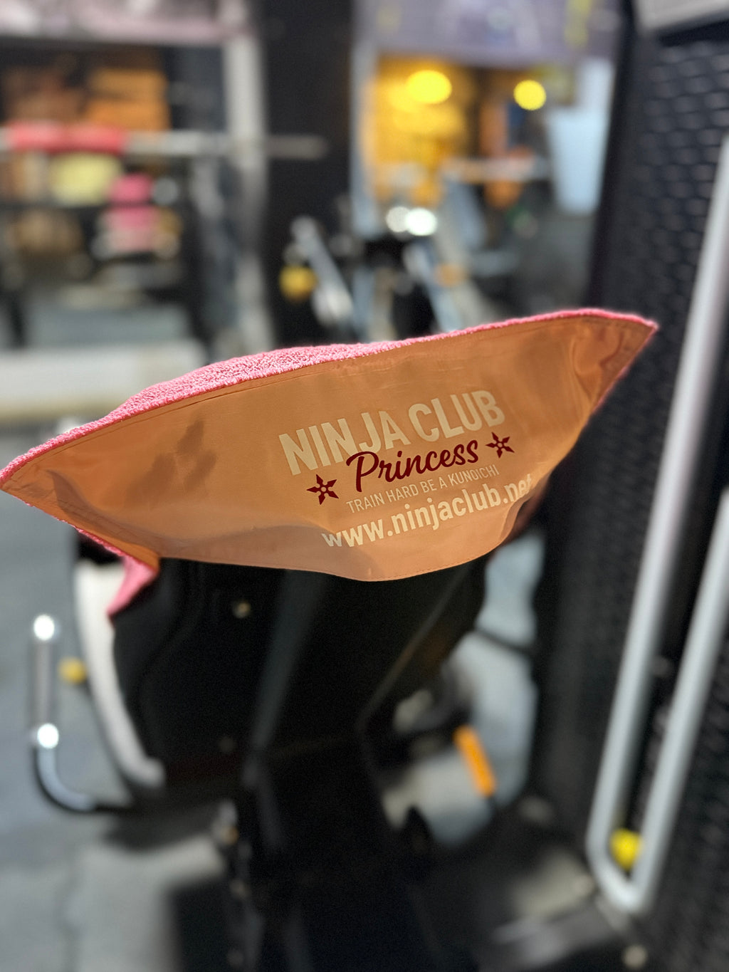 Antibacterial Gym Towel:           Pink - Ninja Princess