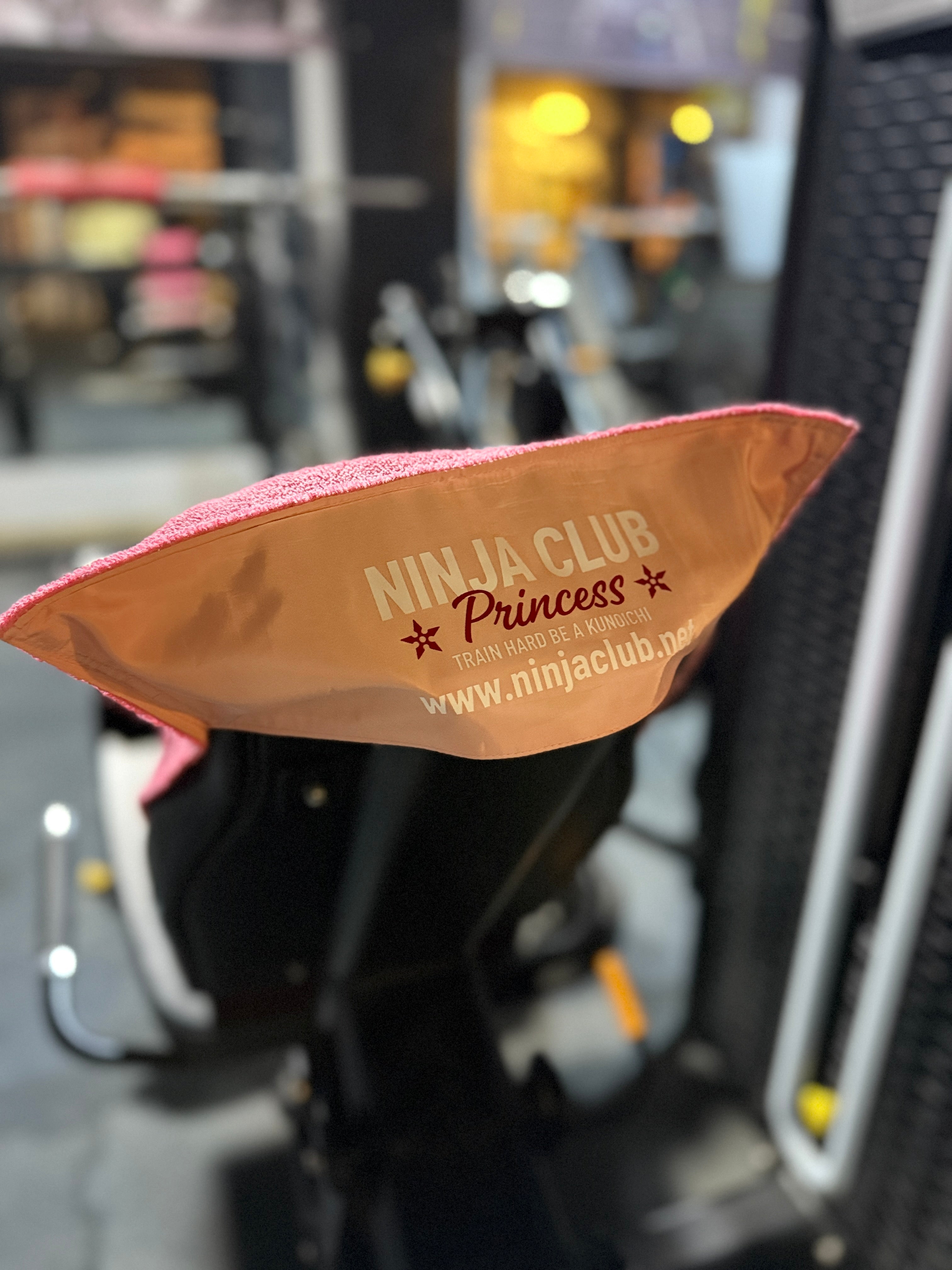 Antibacterial Gym Towel:           Pink - Ninja Princess