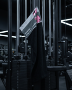 Ninja Antibacterial Gym Towel – you are alone! (Black)