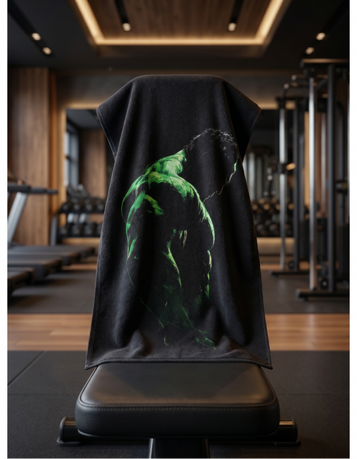 Hulk Power – Ninja Antibacterial Gym Towel – front design