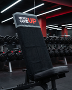 Ninja Antibacterial Gym Towel - Never give up in gym (Black)