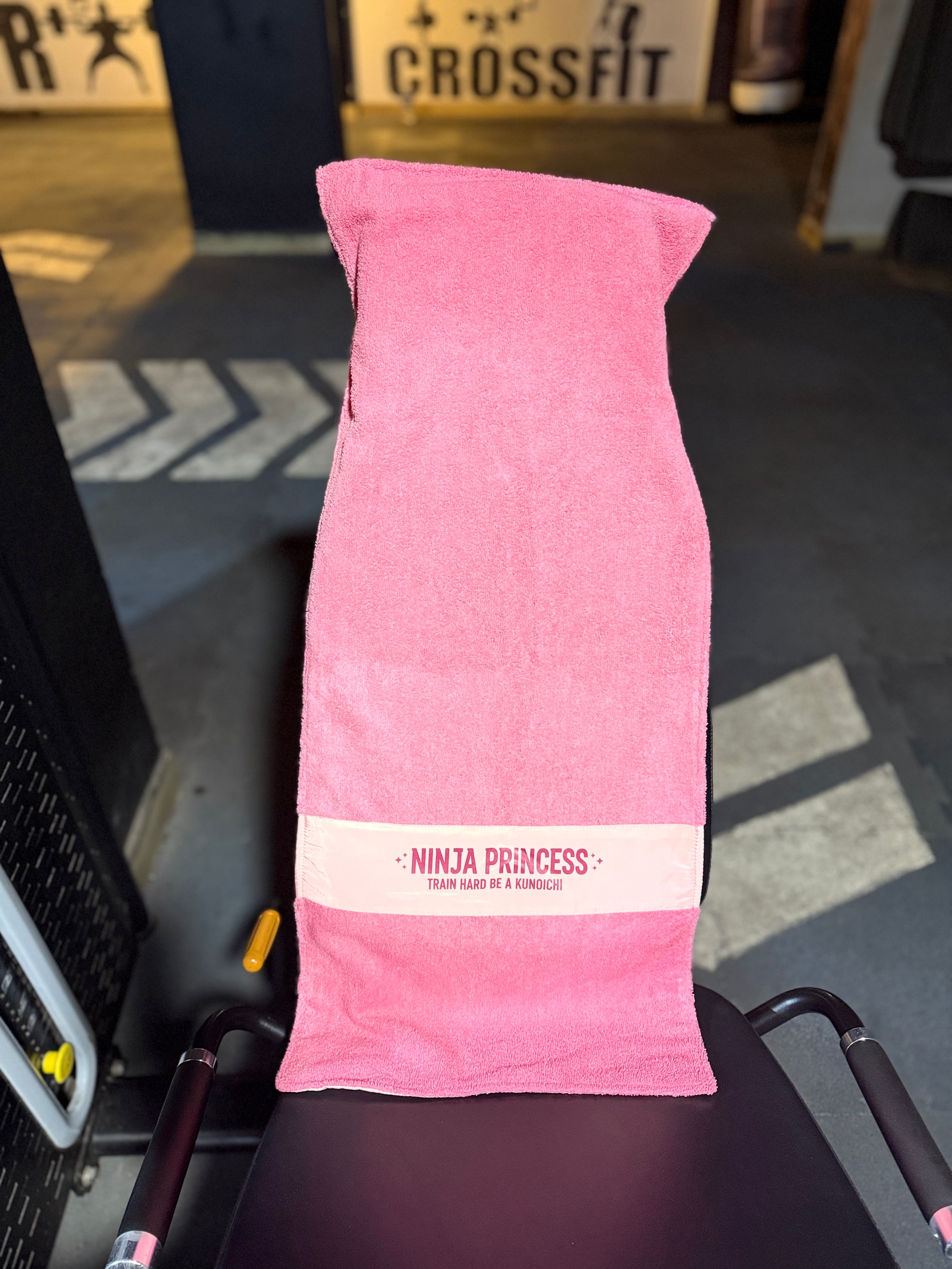 Antibacterial Gym Towel:           Pink - Ninja Princess