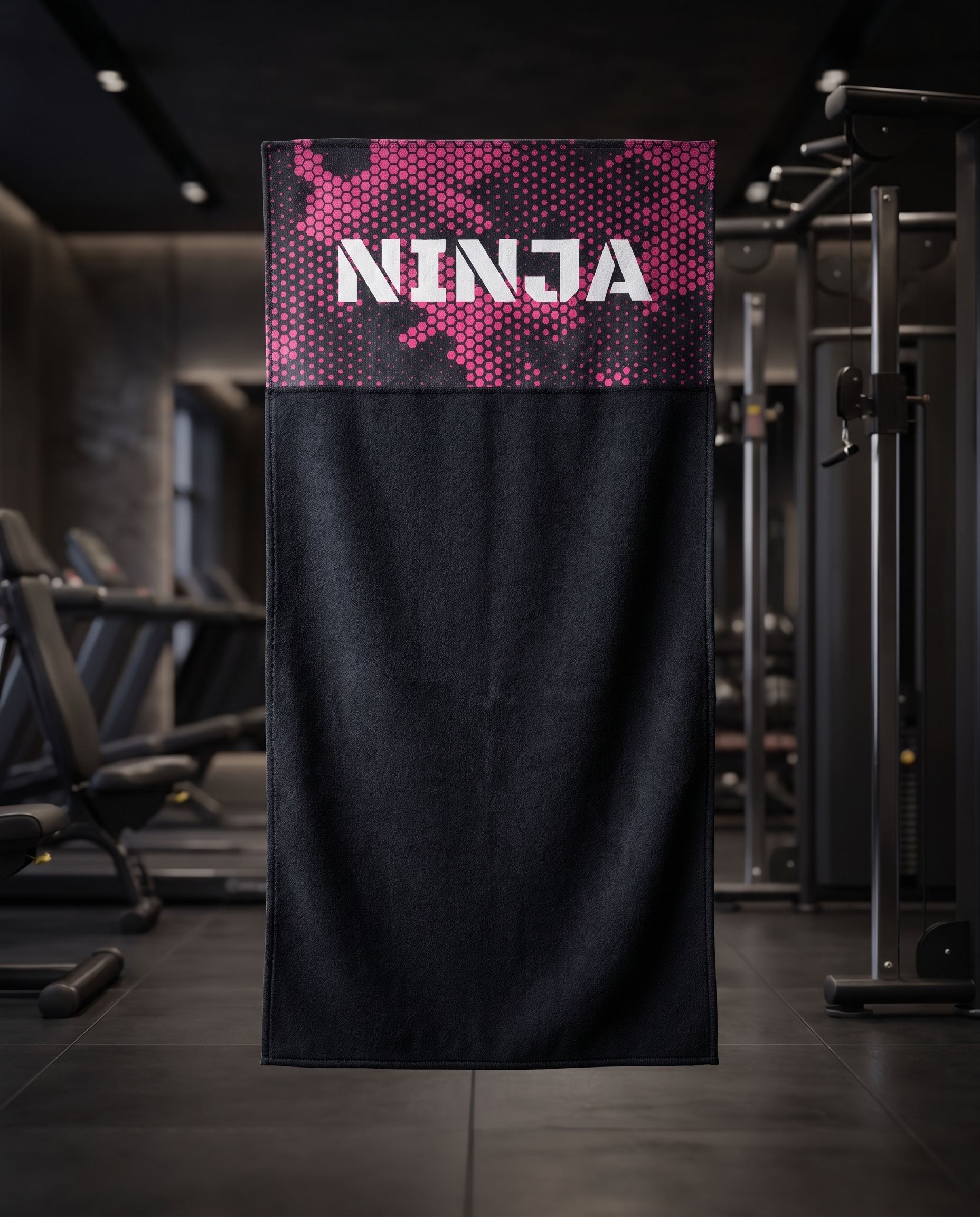 Ninja Antibacterial Microfiber Gym Towel – Ninja Pink