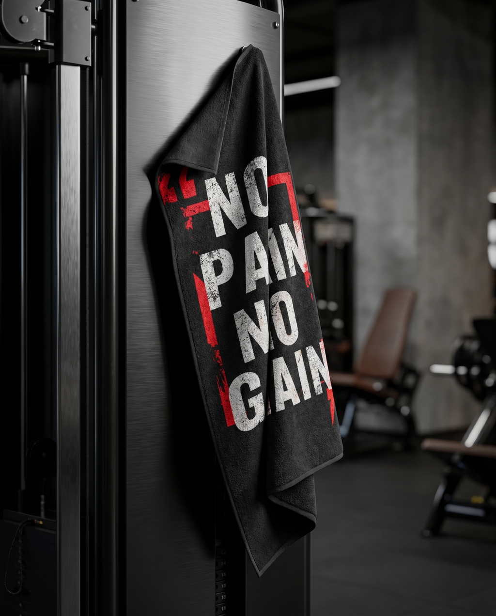 Ninja Antibacterial Microfiber Gym Towel – No Pain No Gain