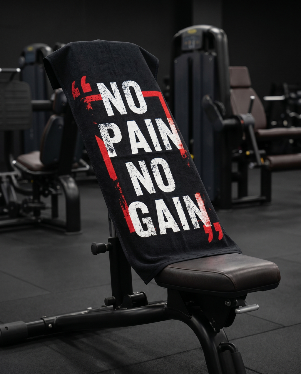 Ninja Antibacterial Microfiber Gym Towel – No Pain No Gain