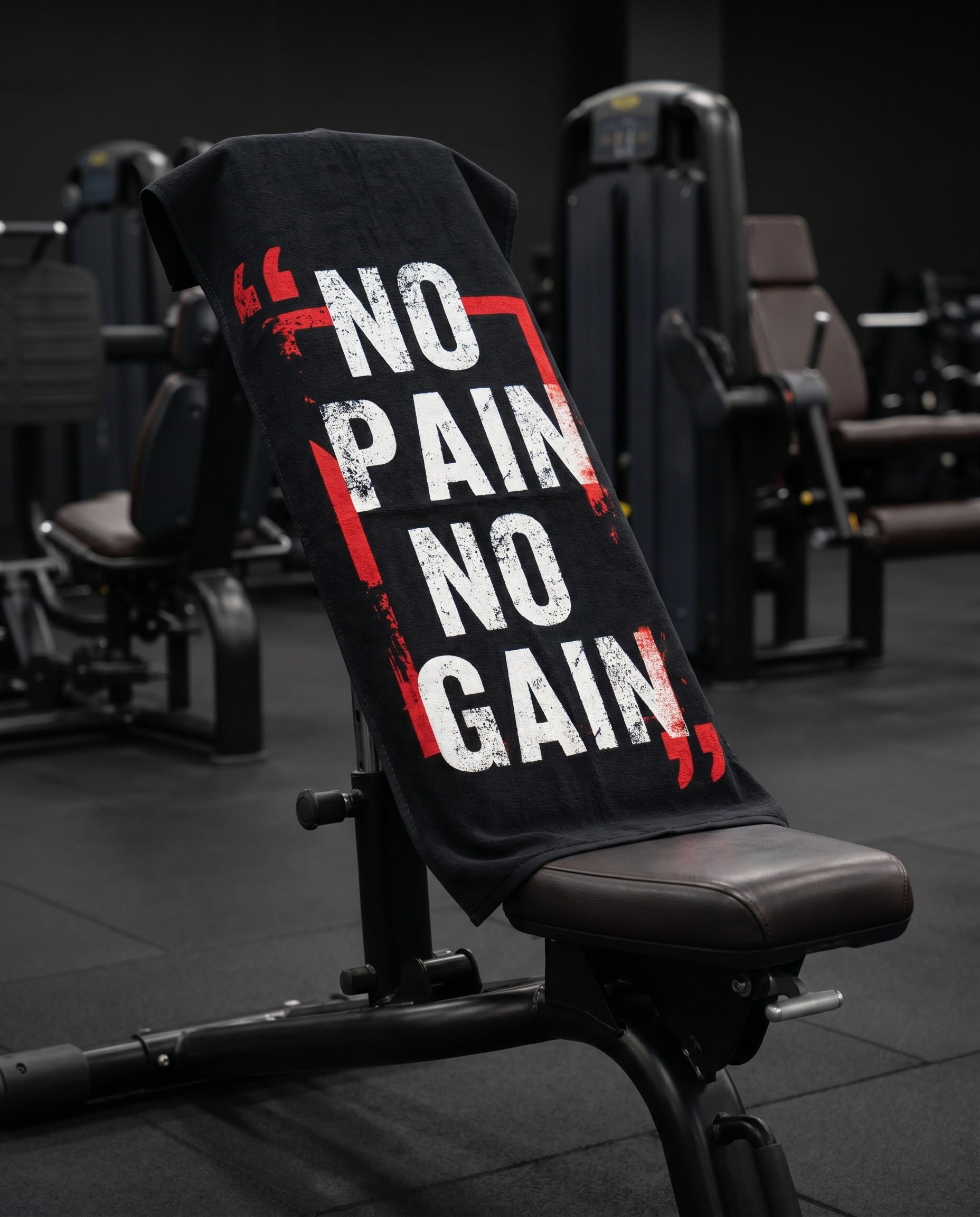 Ninja Antibacterial Microfiber Gym Towel – No Pain No Gain