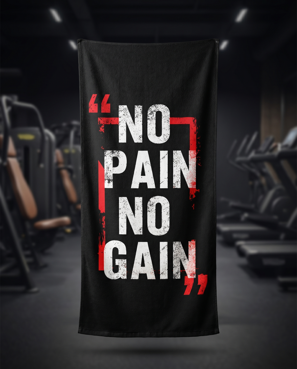 Ninja Antibacterial Microfiber Gym Towel – No Pain No Gain