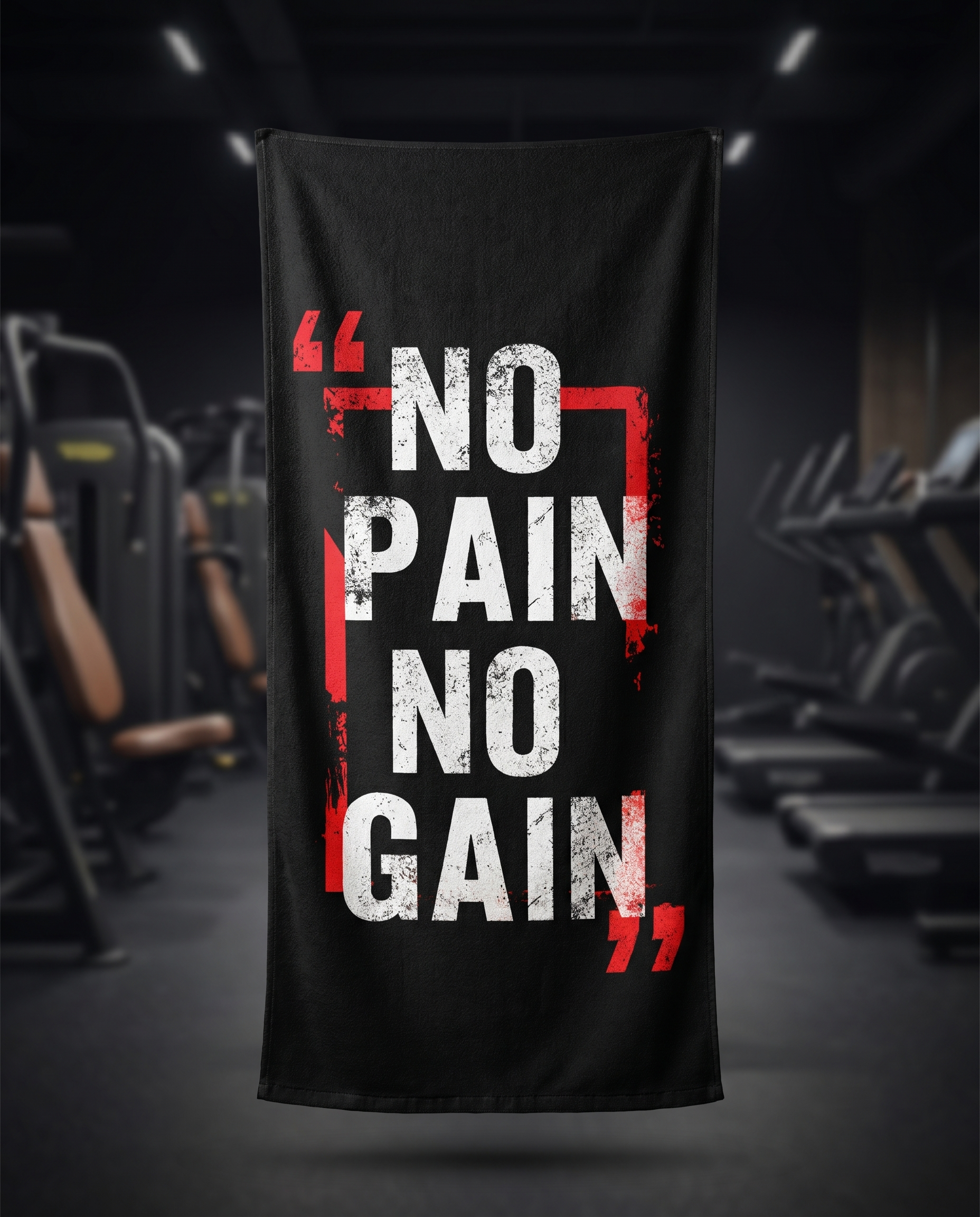 Ninja Antibacterial Microfiber Gym Towel – No Pain No Gain