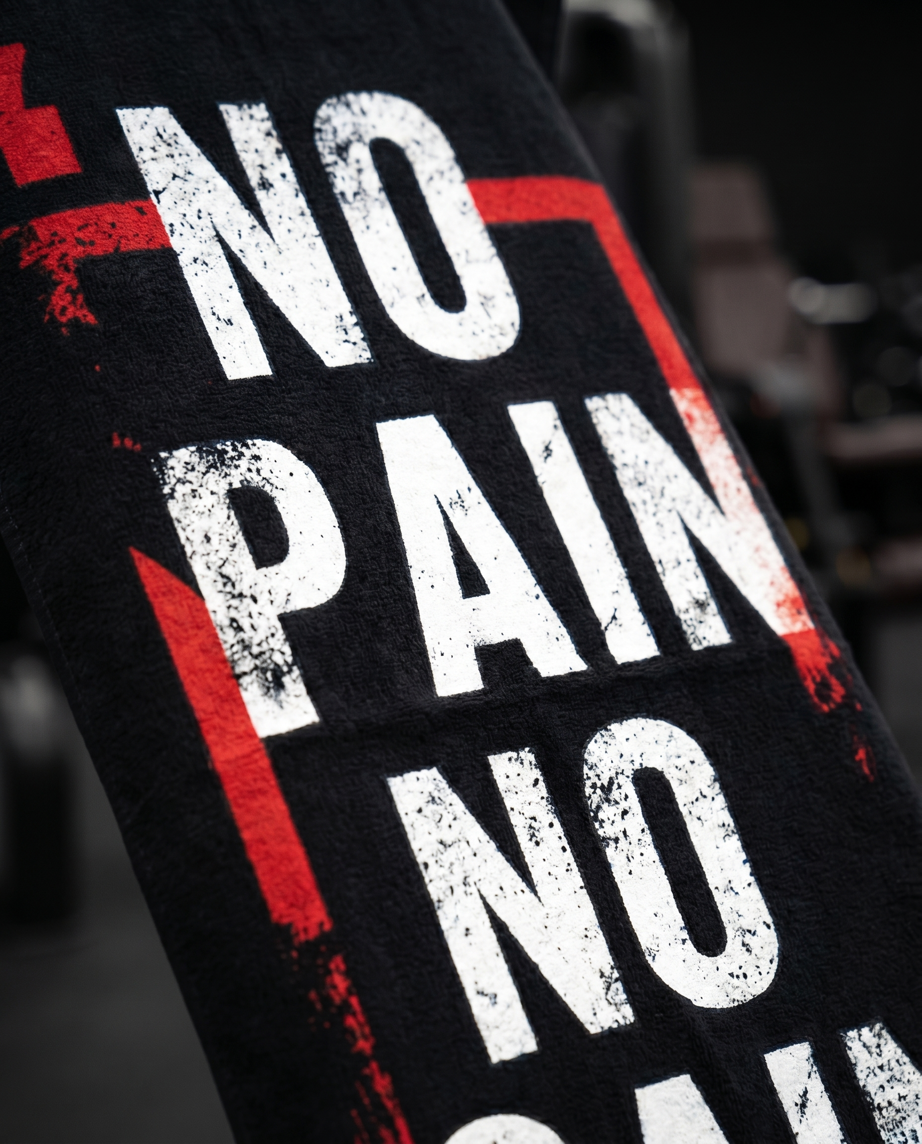Ninja Antibacterial Microfiber Gym Towel – No Pain No Gain