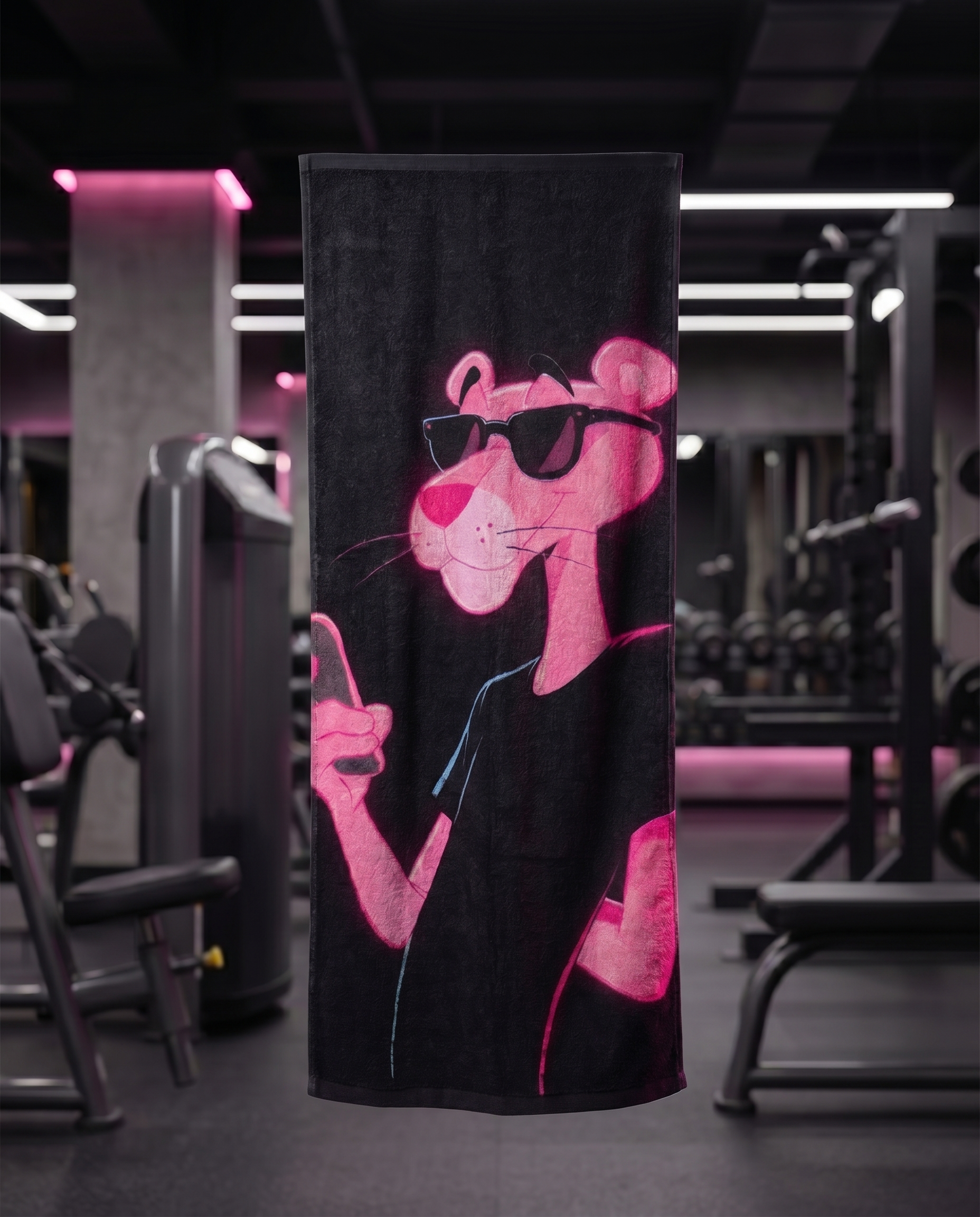 Ninja Antibacterial Microfiber Gym Towel – Pink Edition