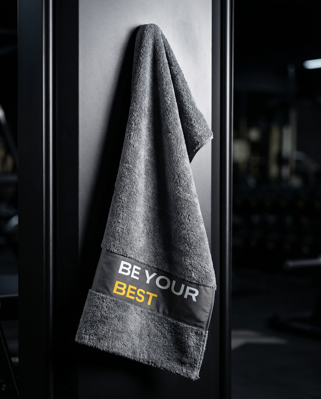 Ninja Antibacterial Gym Towel – Be Your Best (Gray)