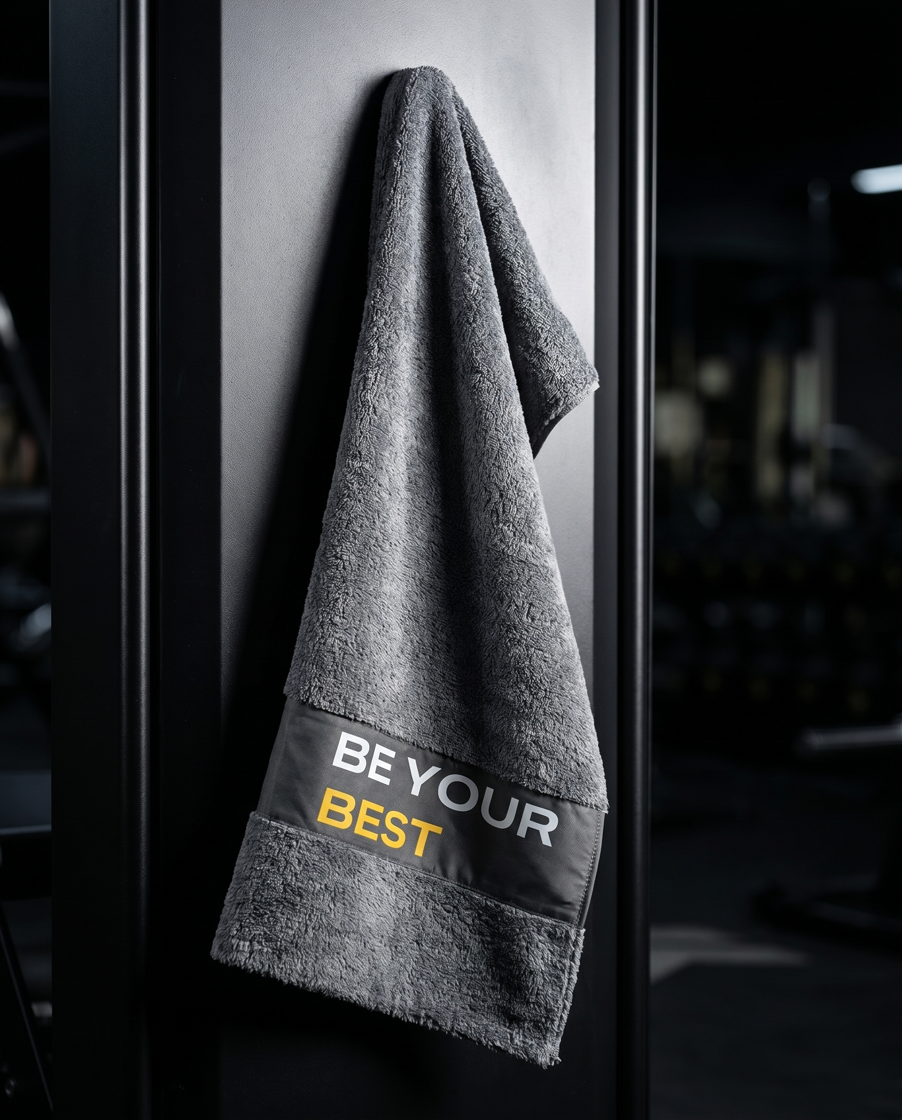 Ninja Antibacterial Gym Towel – Be Your Best (Gray)