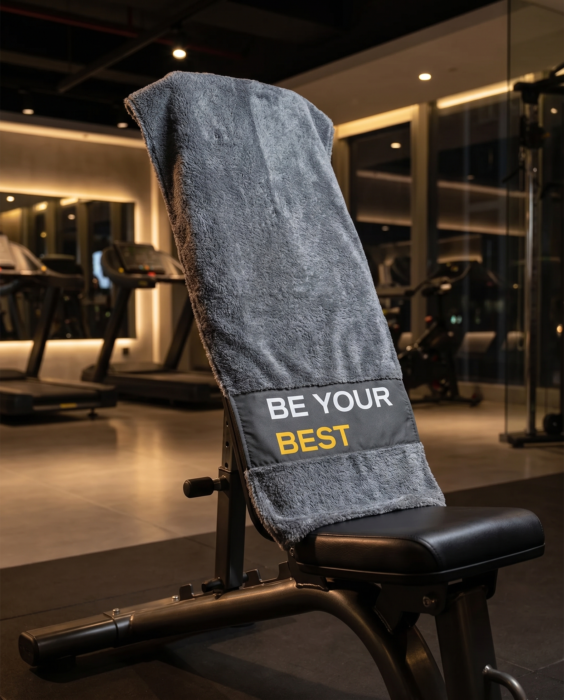 Ninja Antibacterial Gym Towel – Be Your Best (Gray)