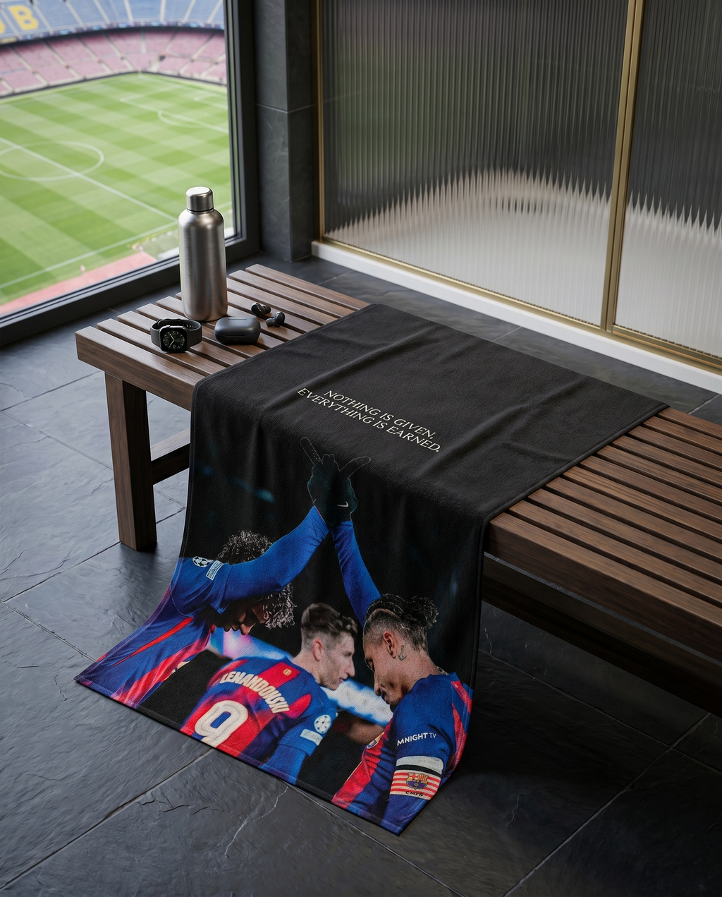 Ninja Antibacterial Microfiber Gym Towel – Barcelona Edition