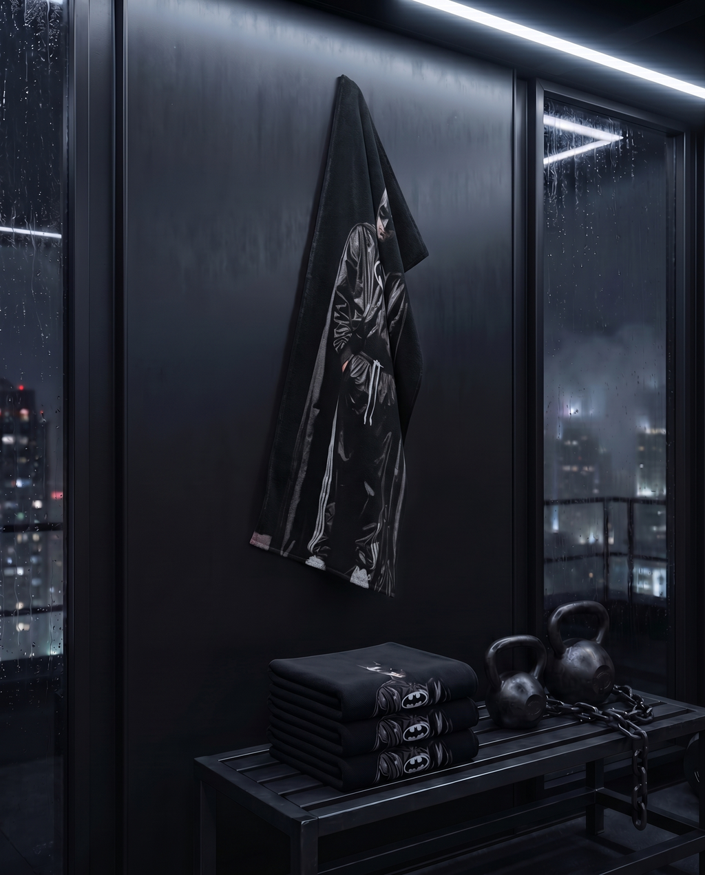 Ninja Antibacterial Microfiber Gym Towel – Batman Edition