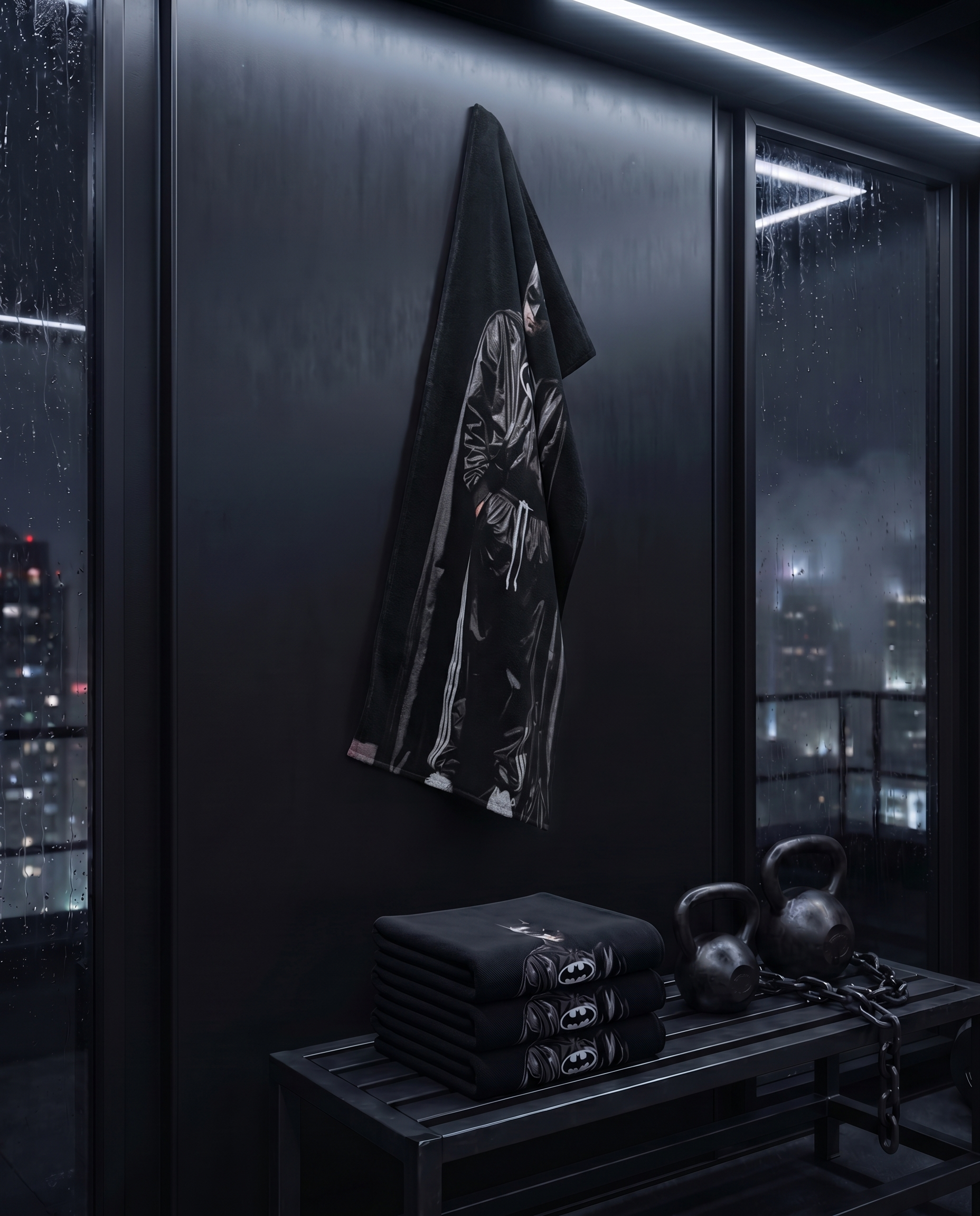 Ninja Antibacterial Microfiber Gym Towel – Batman Edition