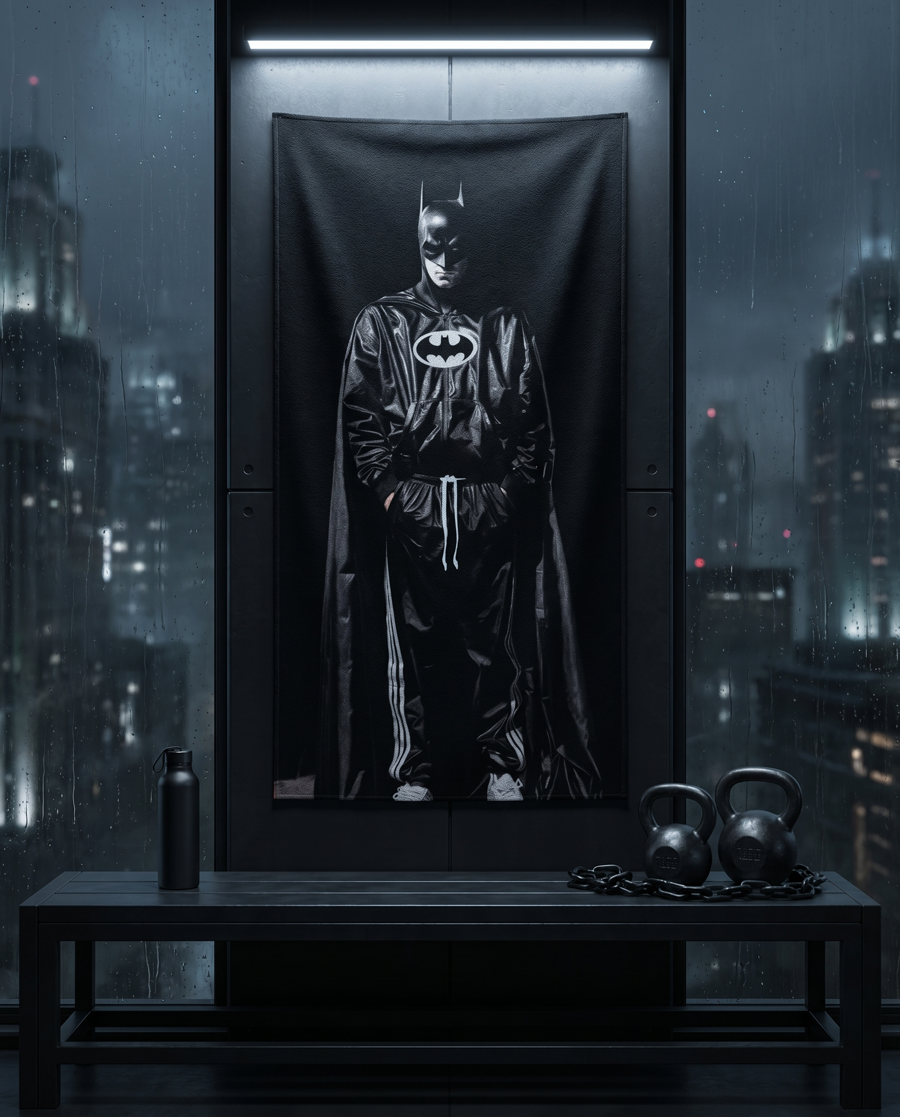 Ninja Antibacterial Microfiber Gym Towel – Batman Edition