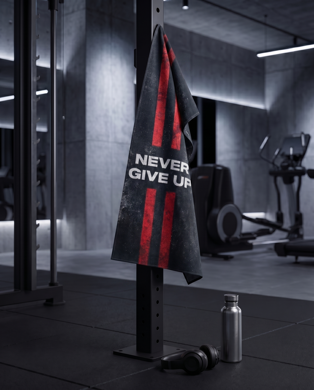 Ninja Antibacterial Microfiber Gym Towel – Never Give Up Core