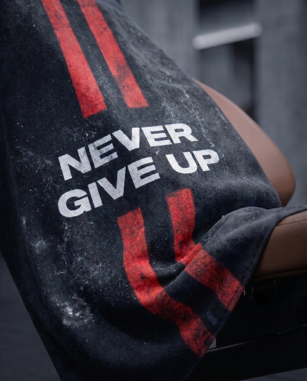 Ninja Antibacterial Microfiber Gym Towel – Never Give Up Core