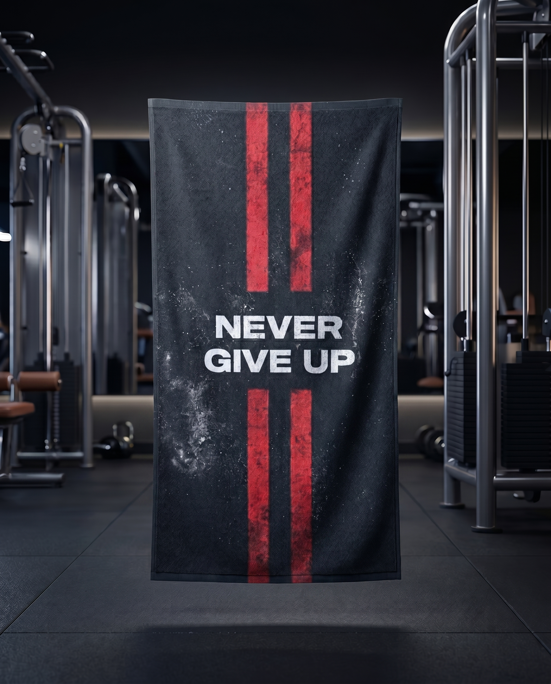 Ninja Antibacterial Microfiber Gym Towel – Never Give Up Core