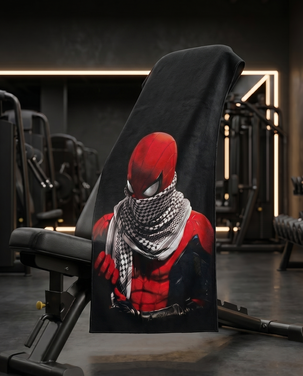 Ninja Antibacterial Microfiber Gym Towel – Spider Edition