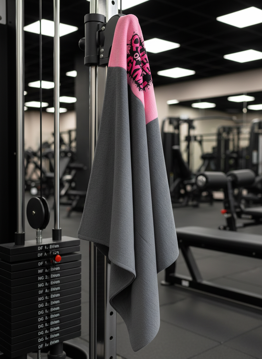 Ninja Antibacterial Gym Towel - Queen of the gym (Gray)