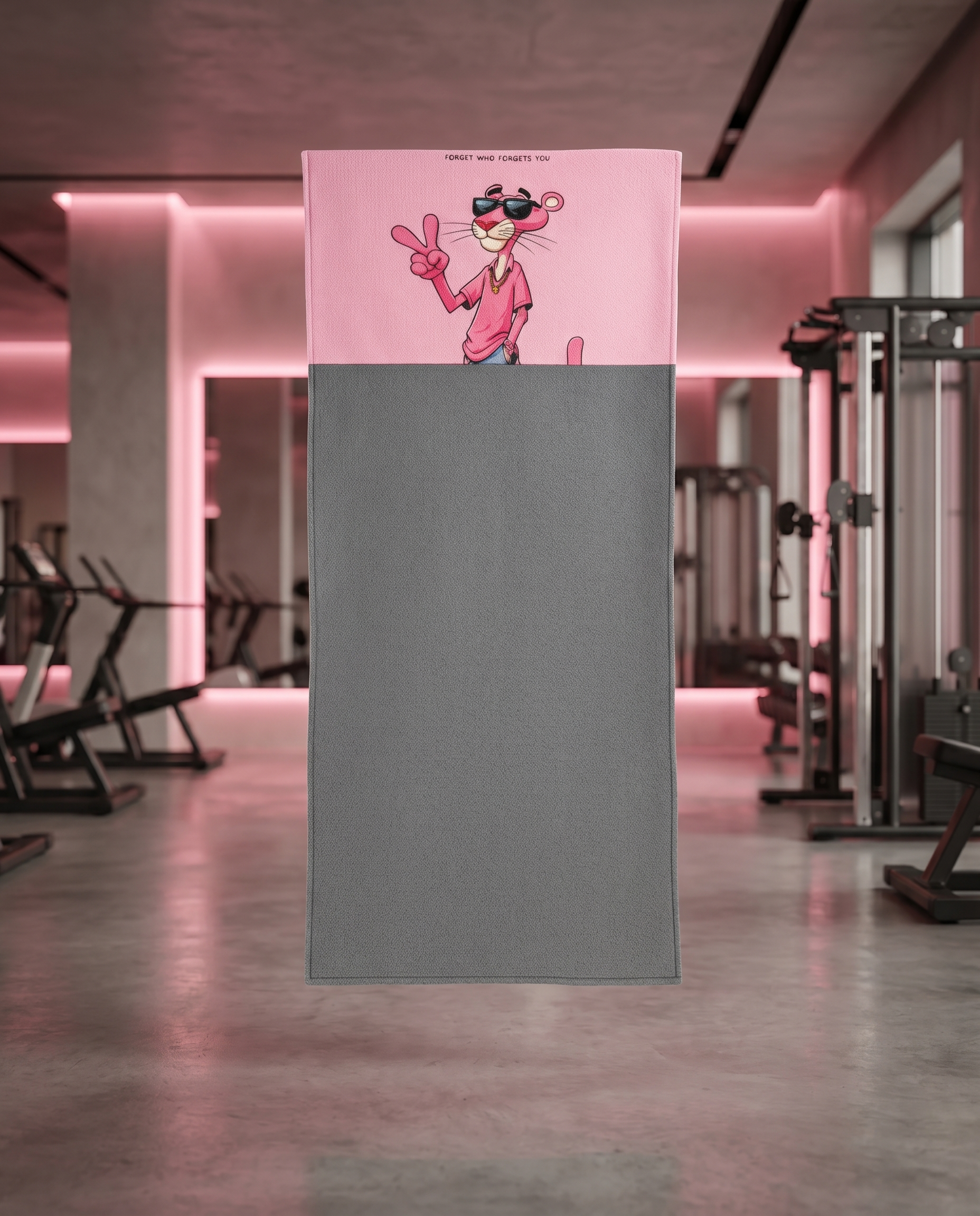 Ninja Antibacterial Gym Towel – FORGET WHO FORGETS YOU (Gray)