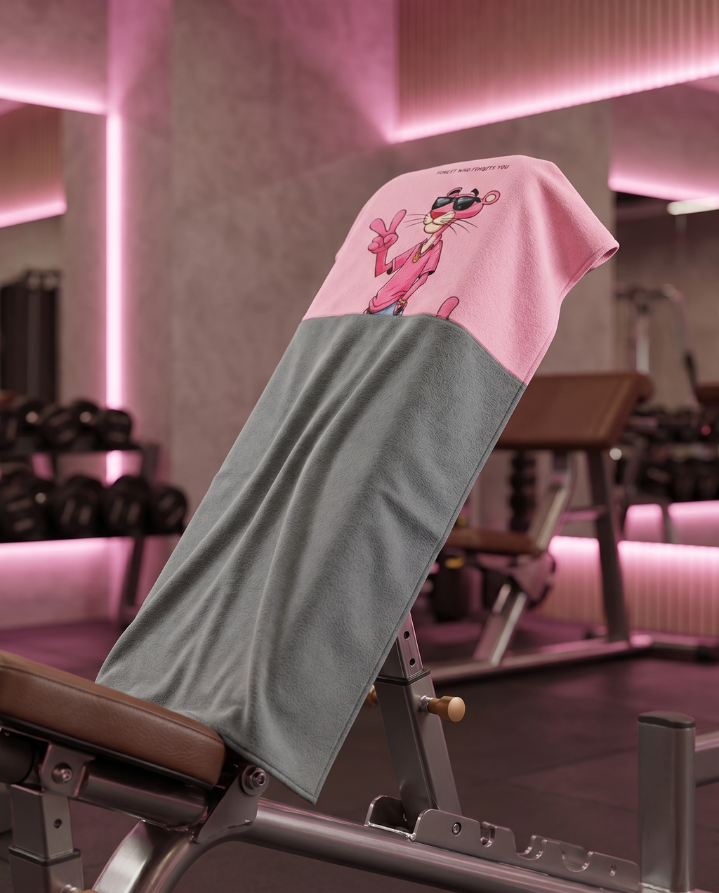 Ninja Antibacterial Gym Towel – FORGET WHO FORGETS YOU (Gray)