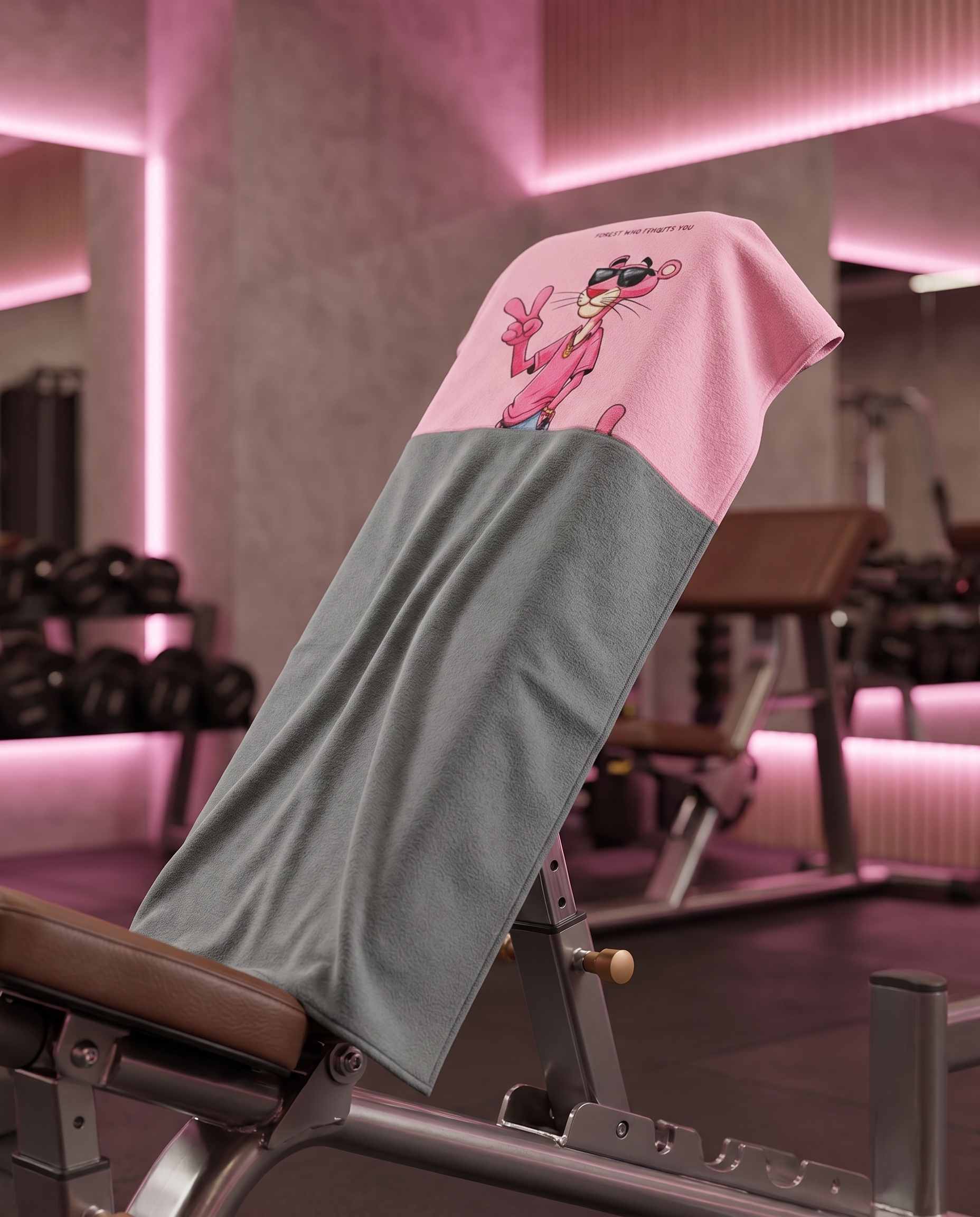 Ninja Antibacterial Gym Towel – FORGET WHO FORGETS YOU (Gray)