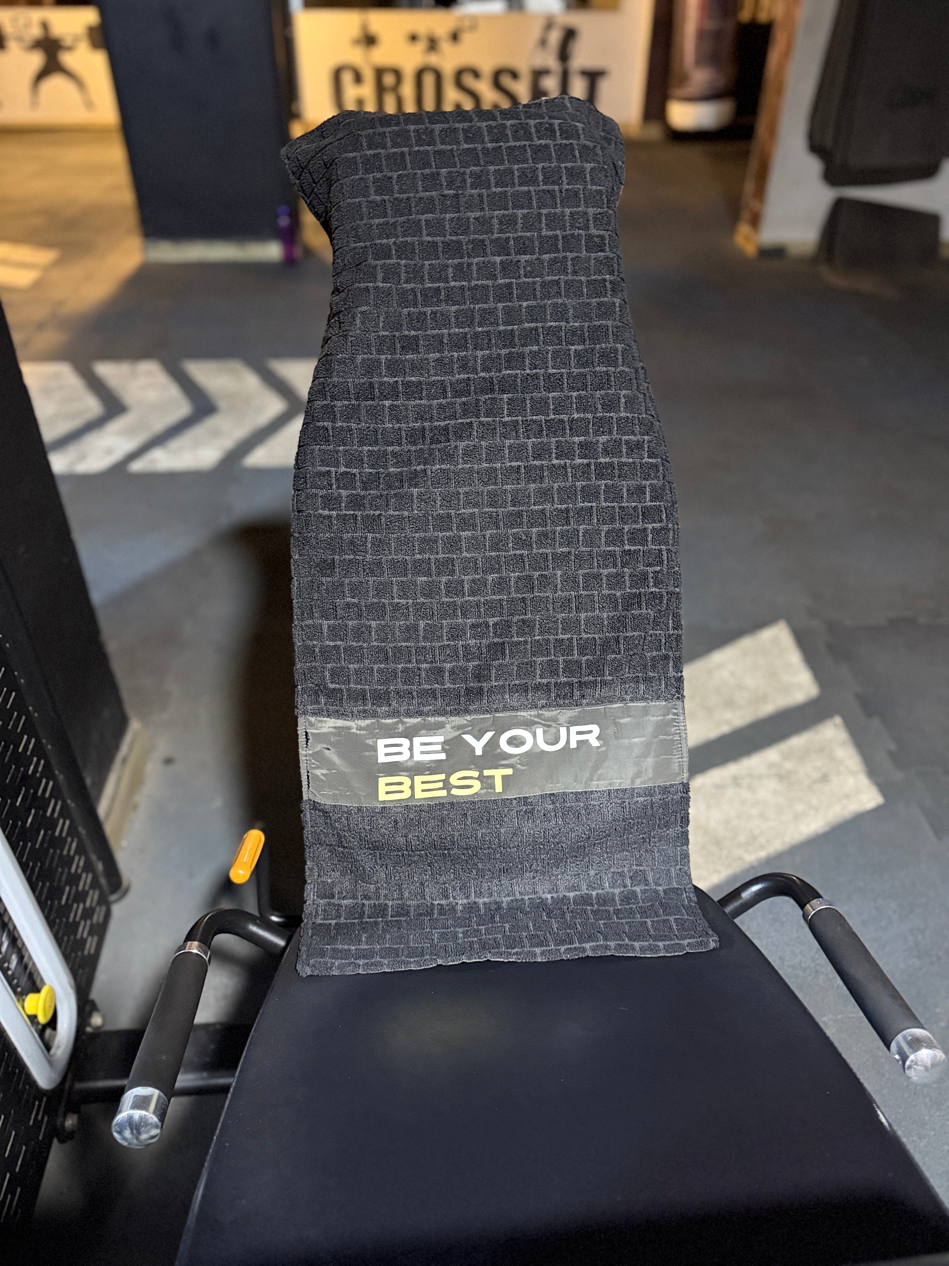 Antibacterial Gym Towel:         Black - Be Your Best