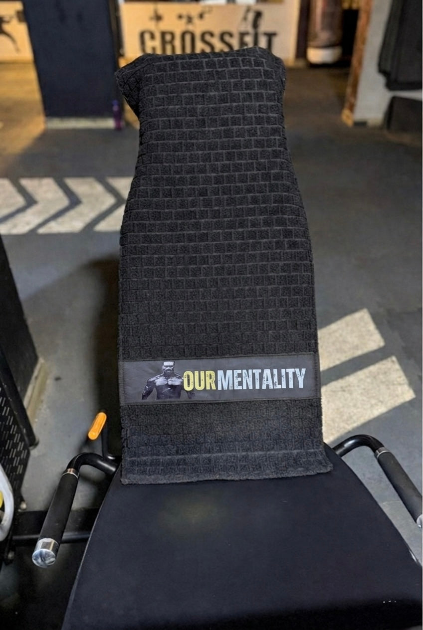 Antibacterial Gym Towel:
Black - Our Mentality