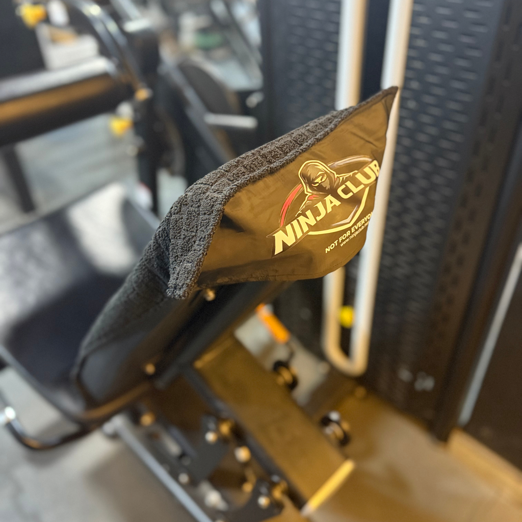 Antibacterial Gym Towel:         Black - Ninja Club