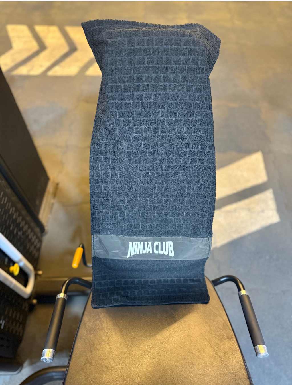 Antibacterial Gym Towel:         Black - Ninja Club