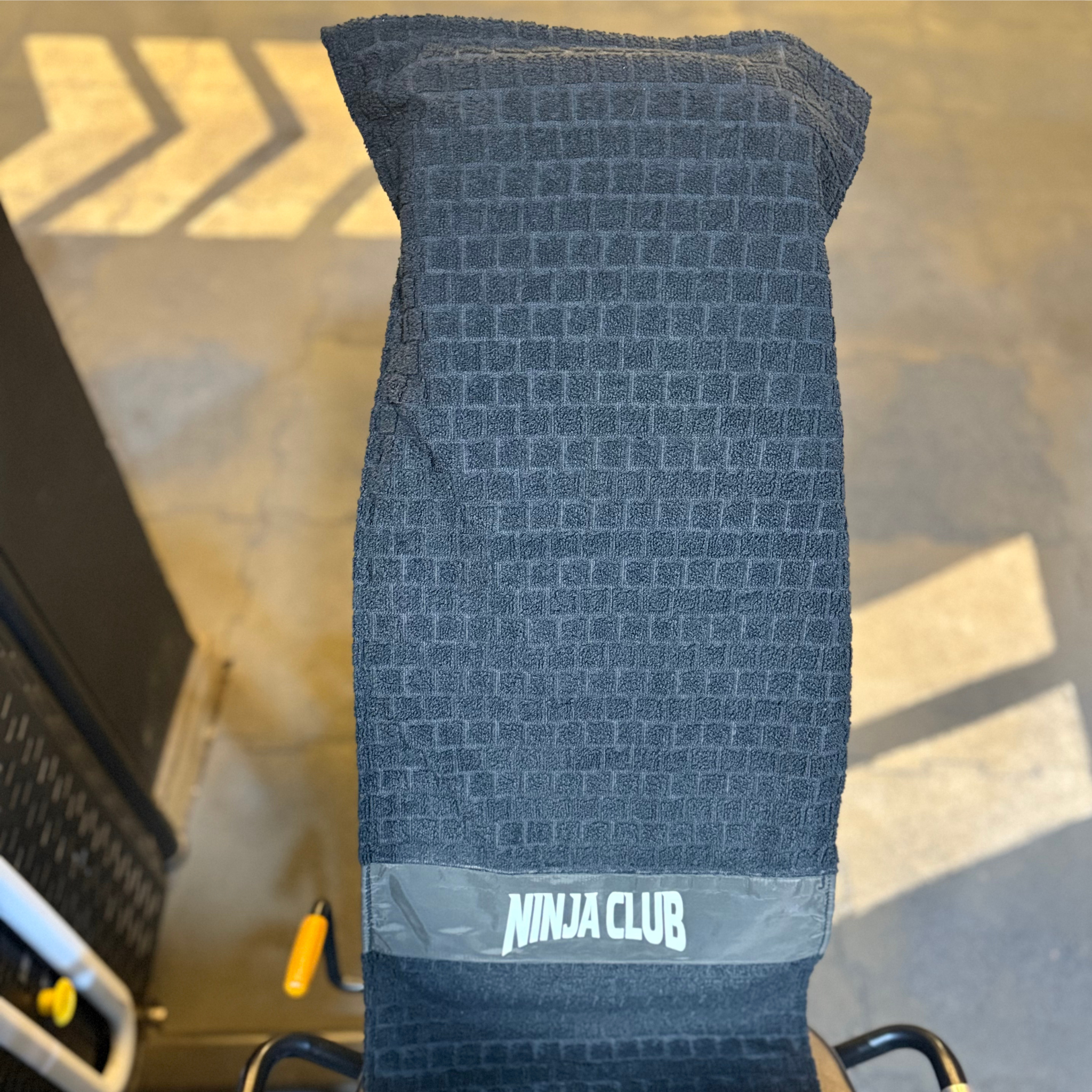 Antibacterial Gym Towel:         Black - Ninja Club