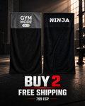 Buy 2 Ninja Club gym towels with free shipping